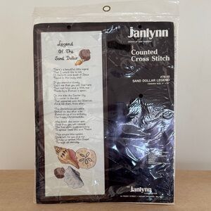 Janlynn Sand Dollar Legend Counted Cross Stitch Kit - Brown and White